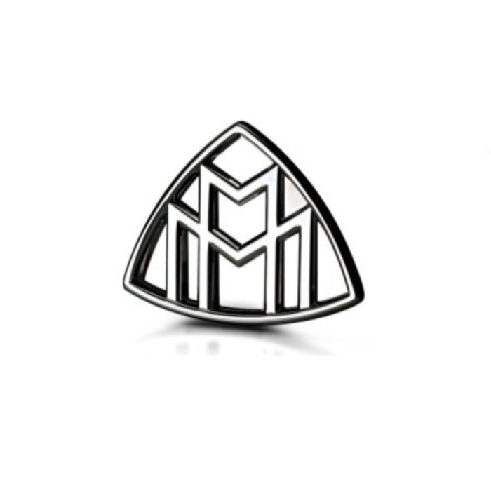 Sản Phẩm Logo biểu tượng Maybach Inox cao cấp dán sau xe G80706 .