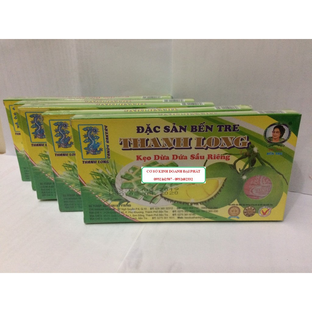 KẸO DỪA DỨA SẦU RIÊNG 300G ĐẶC SẢN BẾN TRE HIỆU THANH LONG | BigBuy360 - bigbuy360.vn