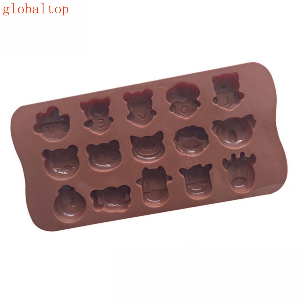 Khuôn silicone tạo hình động vật làm bánh kẹo dễ thương