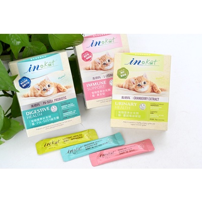 Bộ Vitamin cho mèo InKat với Taurine Lysine Dưỡng lông Bổ thận Tiêu búi lông cho mèo Surica