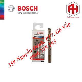 Bộ mũi khoan Inox Bosch HSS-Co 1mm (10 mũi)