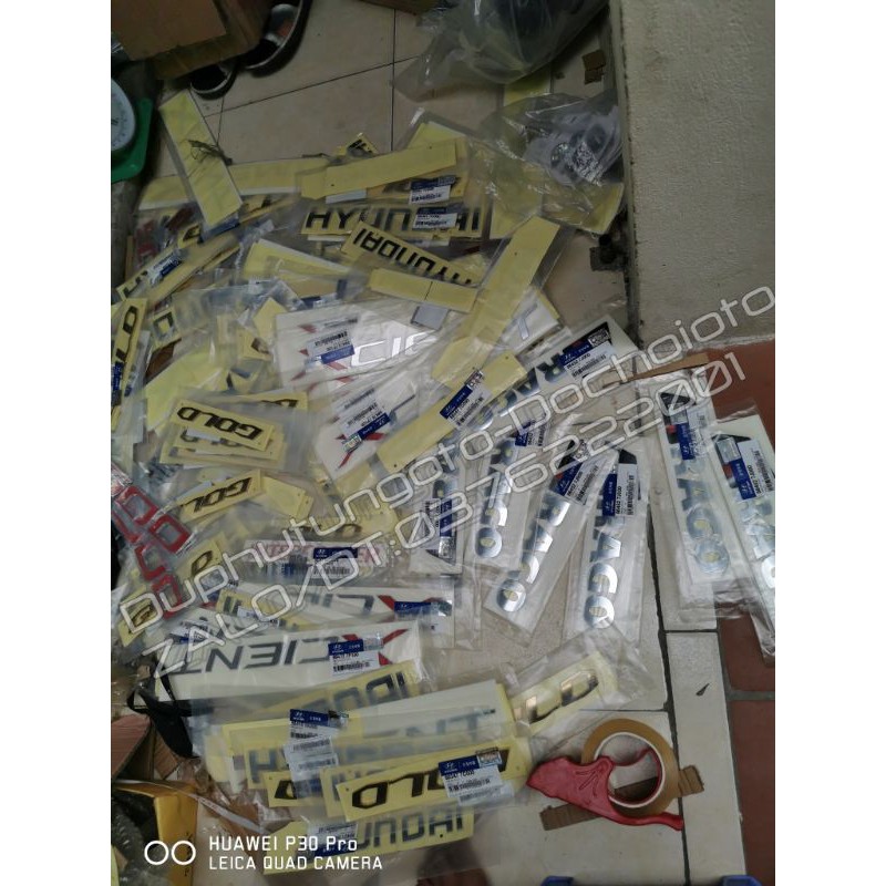 Tem Chữ mạ INOX TRAGO/HYUNDAI/MIGHTY/GOLD , Tem trang trí xe tải.