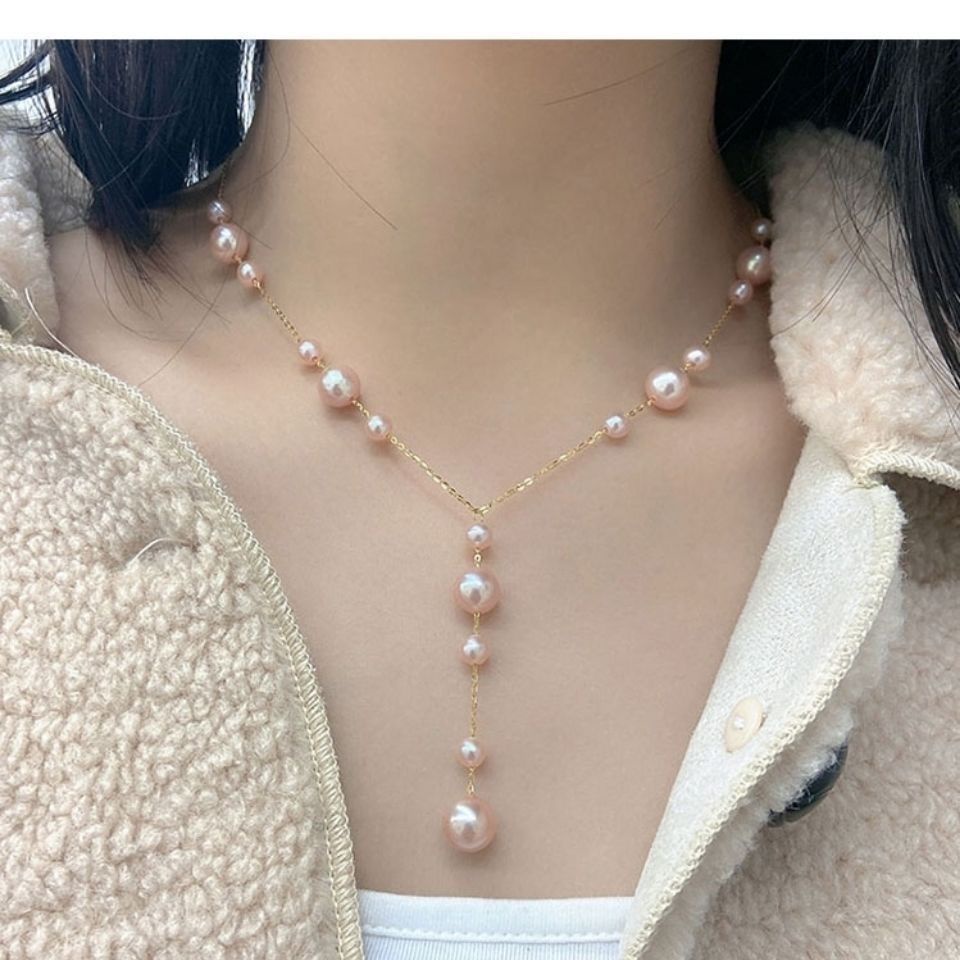 Dây Chuyền Ngọc Trai Tự Nhiên Cao Cấp Sang Trọng Thời Trang