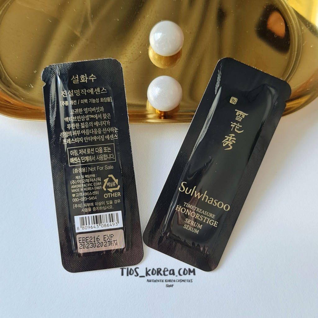 [2024][VIP] Sulwhasoo Serum Sâm Đen Quý Hiếm - Sulwhasoo Timetreasure Honorstige Serum 1ml Trẻ Hóa 10 Năm Tuổi