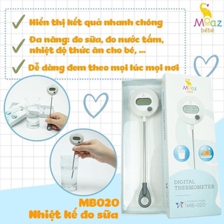 NHIỆT KẾ ĐO SỮA VÀ ĐỒ ĂN DẶM CHO BÉ MOAZBEBE