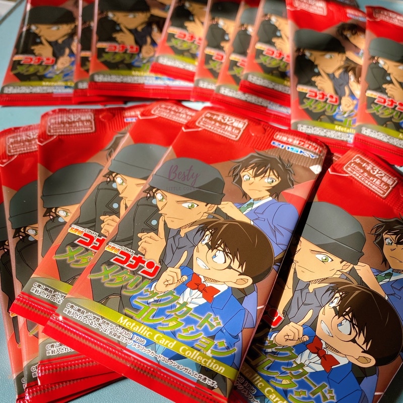 Card nhân phẩm Conan Metallic Card Collection Thẻ nhân phẩm Conan random pack Conan Thám tử lừng danh Thẻ bài