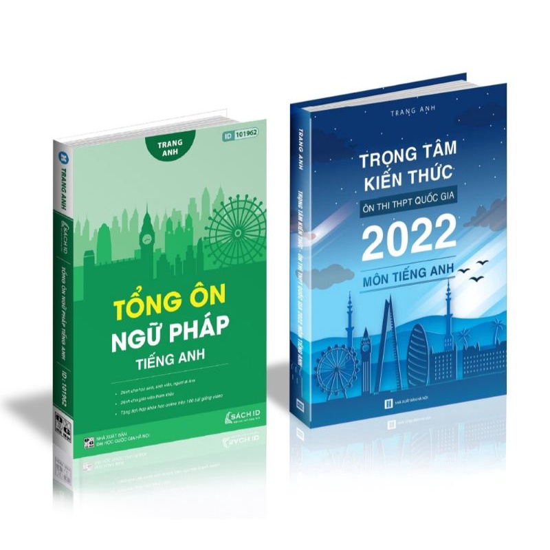 Sách Combo Tổng Ôn Ngữ Pháp Tiếng Anh Cô Trang Anh- Trọng Tâm Kiến Thức 2022
