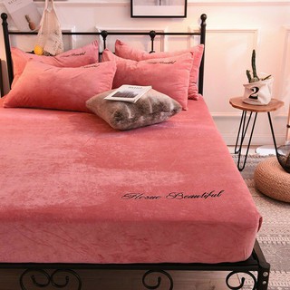 Bộ ga và 2 gối nỉ nhung