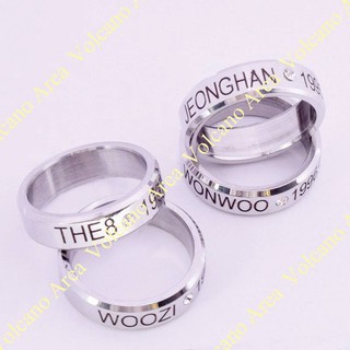 Nhẫn khắc tên Seventeen(S.Coups, Joshua, Jeong Han, HOSHI, Jun, WonWoo, Woozi, DK, MinGyu, THE8, SeungKwan, VERNON, DINO
