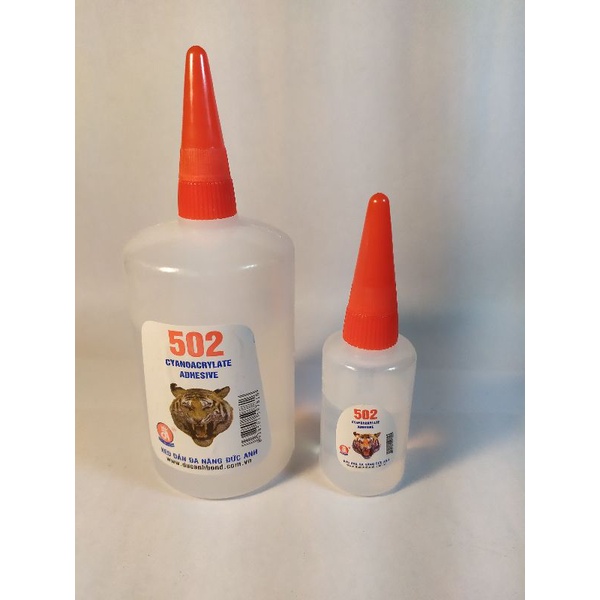 Keo 502 keo dán đa năng siêu dính con voi chai lớn và nhỏ