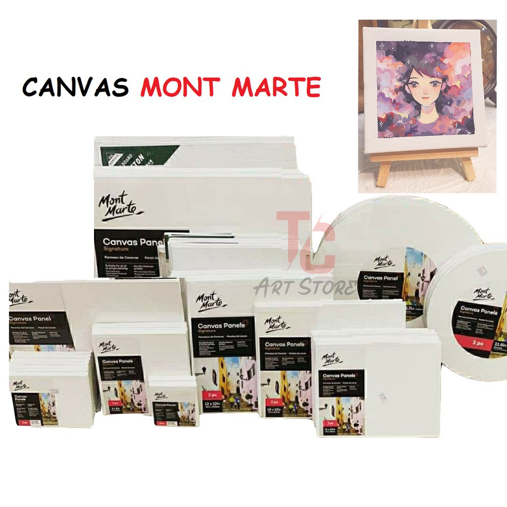 Canvas Panels Mont Marte CMPL - Bề mặt phủ sẵn lớp nền cho màu acrylic