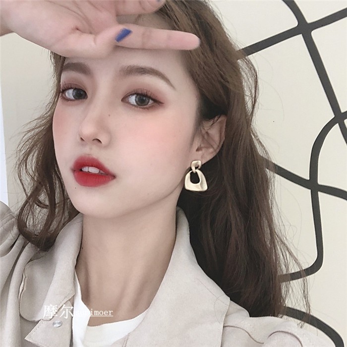 Khuyên Tai Mạ Bạc Thiết Kế Đơn Giản Thời Trang A701