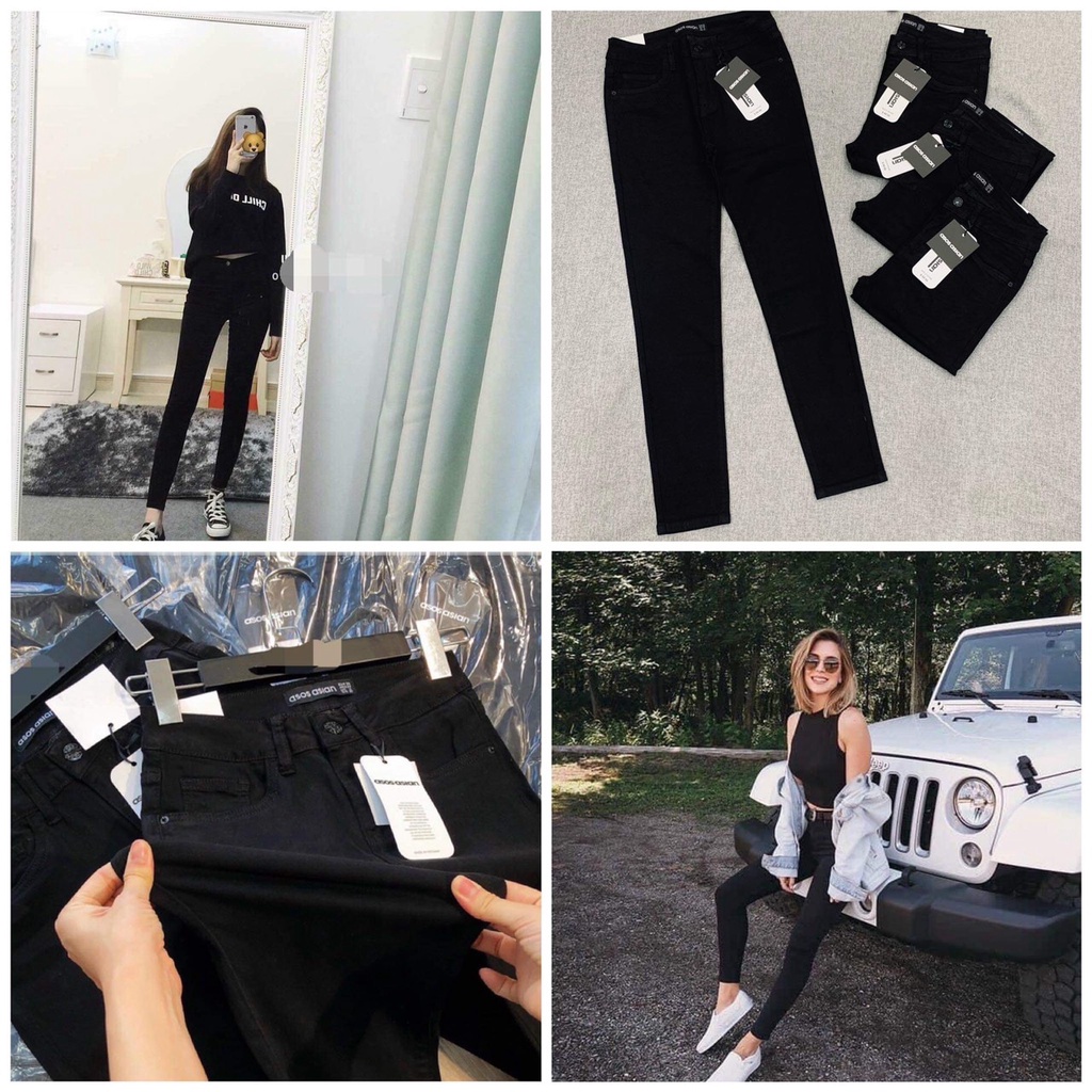 Quần jeans Skinny đen ASOS VNXK siêu đẹp
