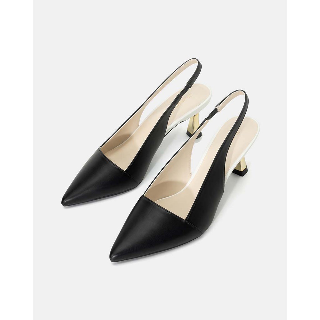 [WABRJN50 - giảm 10% đơn 250K] JUNO - Giày Cao Gót Slingback Gót Phối Kim Loại - CG07097