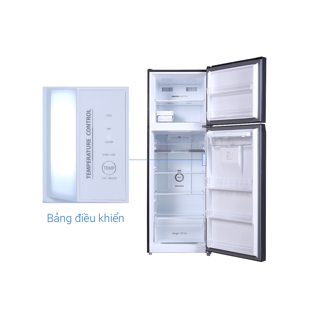 [Toshiba RT435WE] Tủ lạnh Toshiba Inverter 337 lít GR-RT435WE-PMV(06)-MG