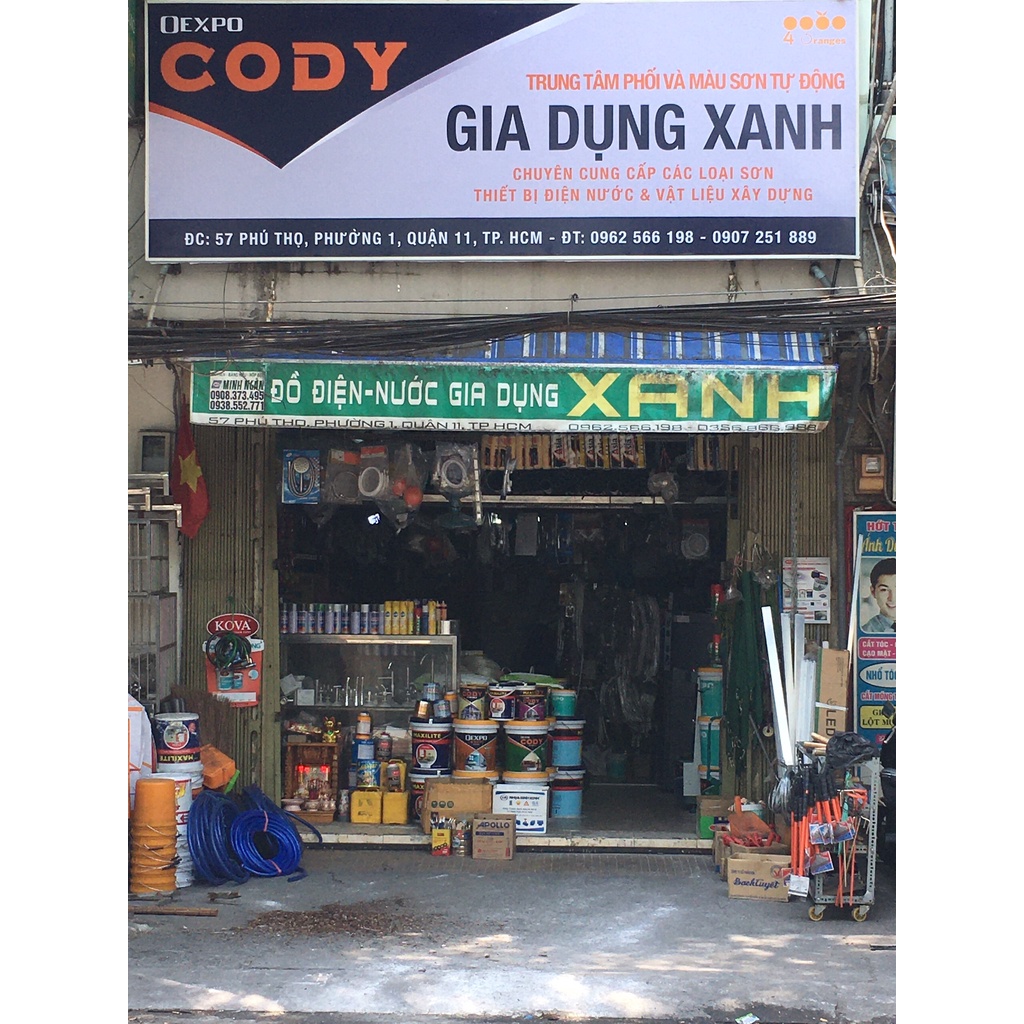 Sơn Nước Nội Thất Lau Chùi Tối Đa Oexpo Cody Satin 6+1 - 5 lít (Pha màu theo bộ sưu tập 1068 màu)