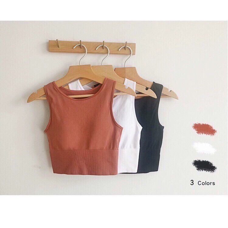 Áo Thun Ba Lỗ Nữ, Áo Croptop Ba Lỗ Co Dãn Ôm Body Thể Thao Tập Gym Yoga | BigBuy360 - bigbuy360.vn