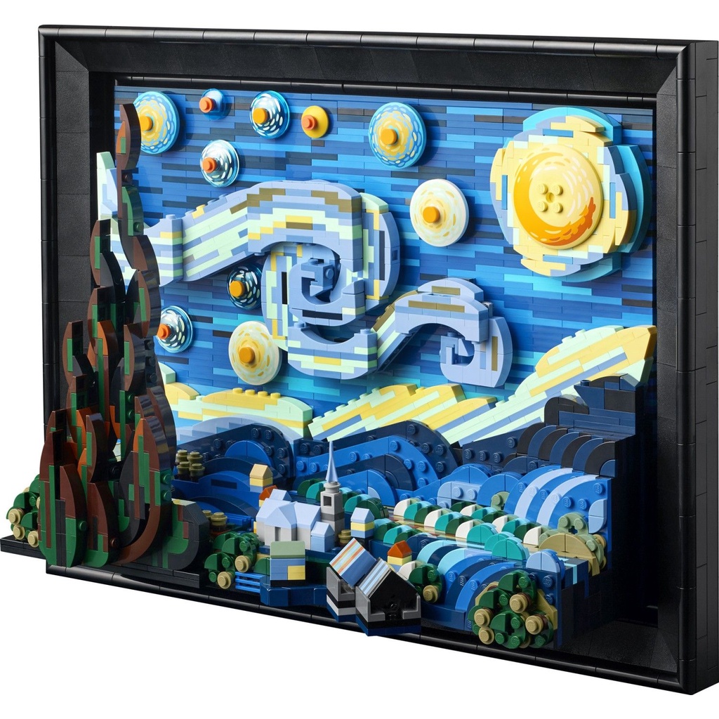 21333 LEGO LEGO® IDEAS 21333 THE STARRY NIGHT BỨC TRANH ĐÊM ĐẦY SAO CỦA Vincent van Gogh 0937BRICKS