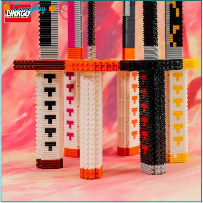 Đồ Chơi Khối Xếp Hình Demon Slayer nanoblocks Tanjirou Nezuko Zenitsu Inosuke Shinobu Tengen