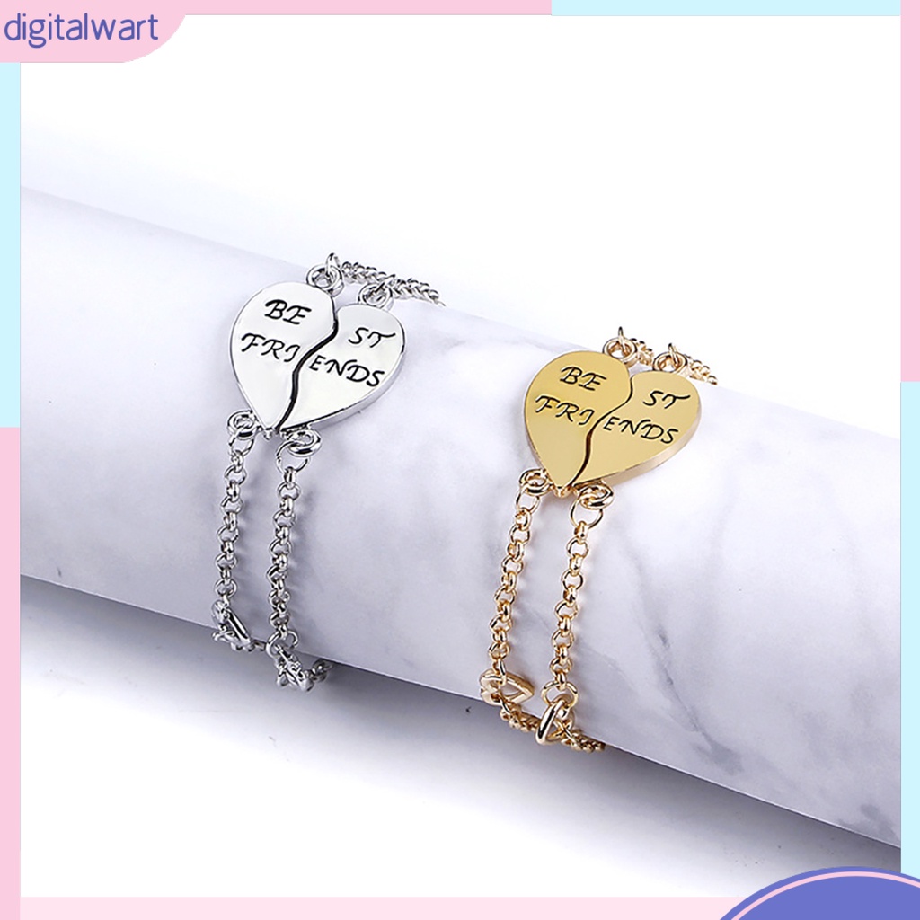 Set 2 vòng tay tình bạn mặt khắc chữ Best Friends