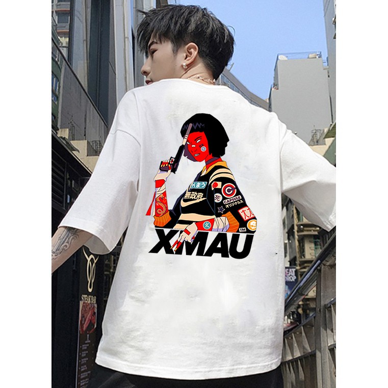 Áo thun tay lỡ form rộng nam phong cách Samurai thời trang cá tính vải dày mịn BST20