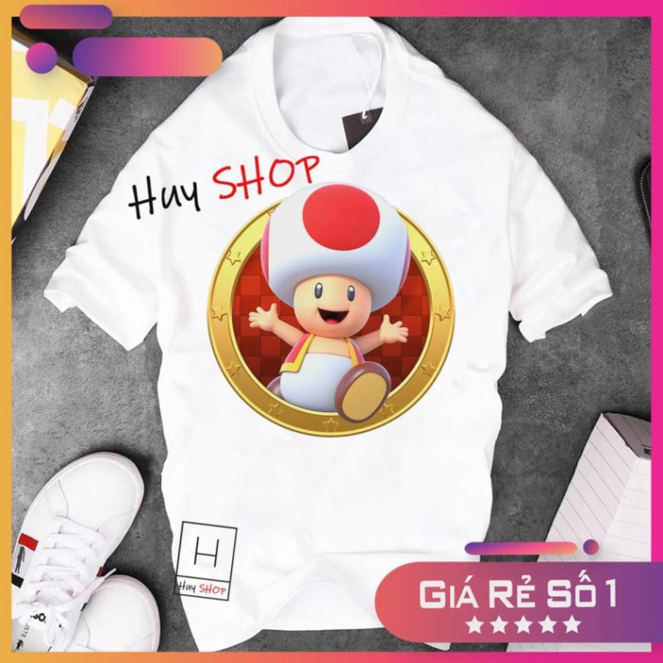 (SALE) Áo thun Mario Cute dễ thương - Áo thun Hàn Quốc Unisex - Áo thun tay lỡ - Áo thun cặp đôi - Áo thun Hàn Quốc 571