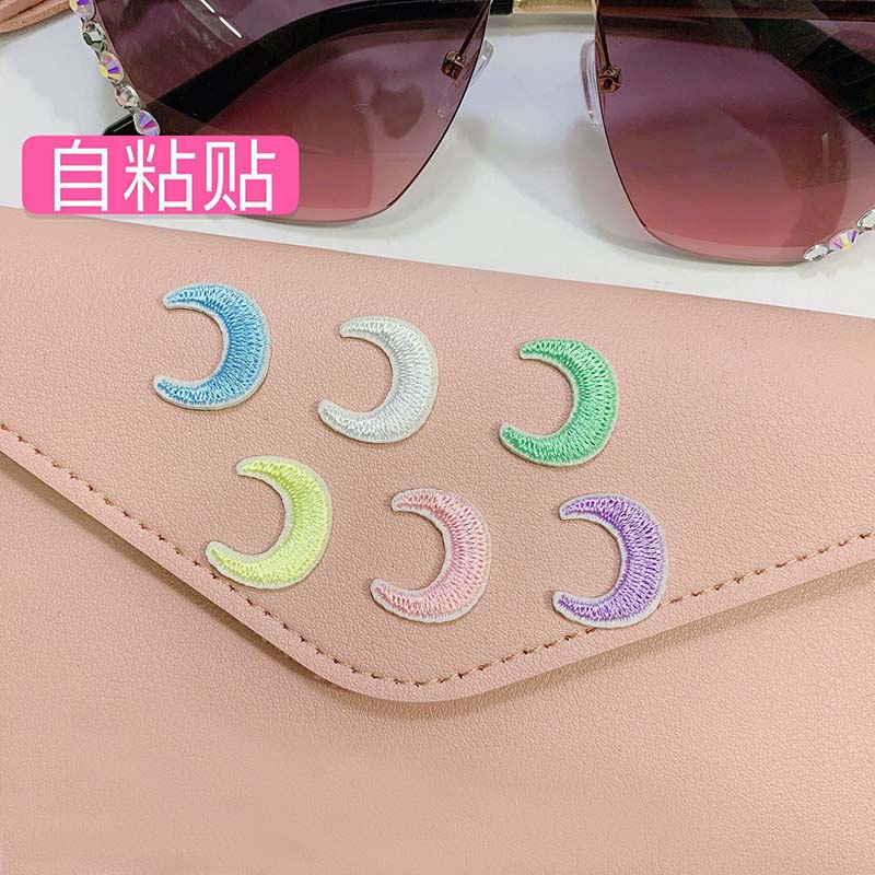 1 Miếng Dán Hình Mặt Trăng / Ngôi Sao / Hạt Đậu Mini Tự Dính Trang Trí Túi Tiền