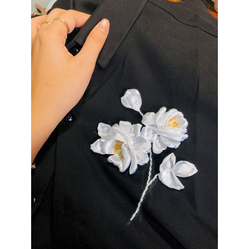 Sơ mi nam thêu hoa