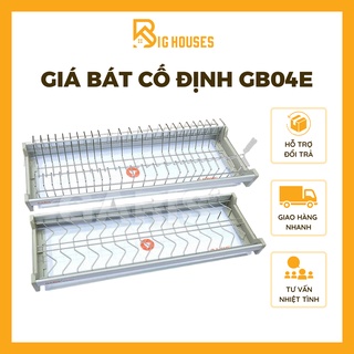 Kệ bát cố định garis gb04e giá bát đĩa 2 tầng khung nhôm có thợ lắp đặt