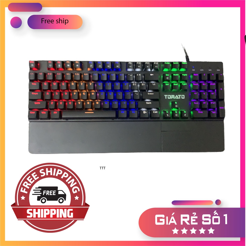 Phím cơ tomato s260 gaming led blue swich-bảo hành 1 năm