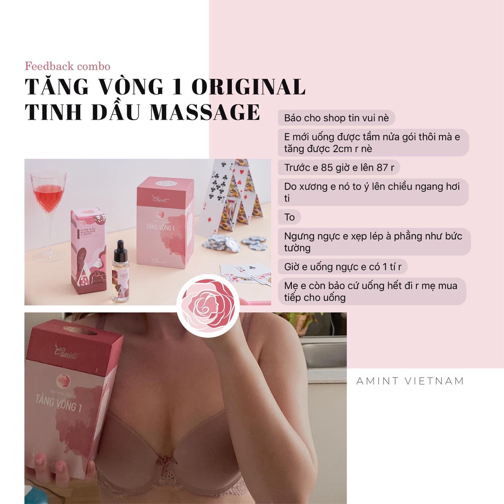 Combo Tăng Vòng 1 Orginal + Tinh dầu massage