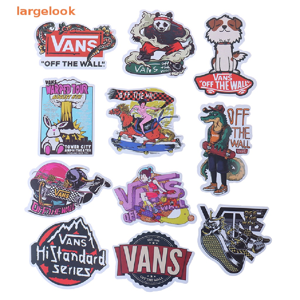 VANS Set 100 Sticker Trang Trí Ván Trượt / Laptop / Xe Đạp / Xe Hơi Họa Tiết Graffiti