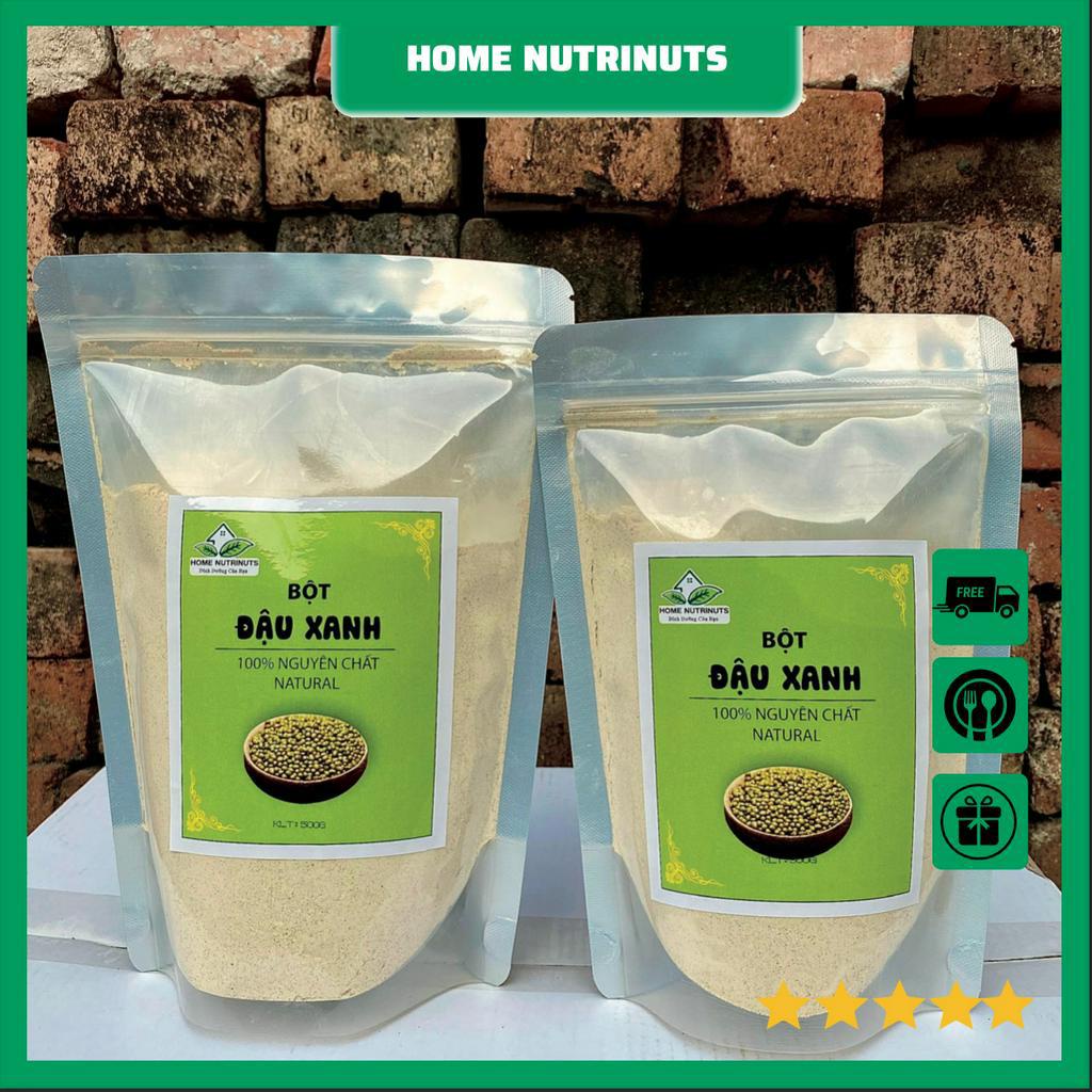 Bột Đậu Xanh 100% nguyên chất 500g, Sấy chín, nghiền mịn, bổ sung vitamin cơ thể, đắp mặt, làm đẹp