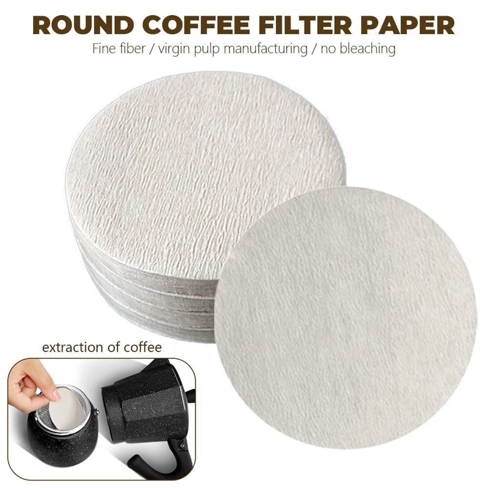 Set 100 giấy lọc cà phê hình tròn kích thước 56mm/ 60mm/ 68mm