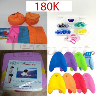 COMBO PHỤ KIỆN BƠI TRẺ EM (1 PHAO TIM + 1 PHAO LƯNG + 1 PHAO TAY + 1 KÍNH BƠI)