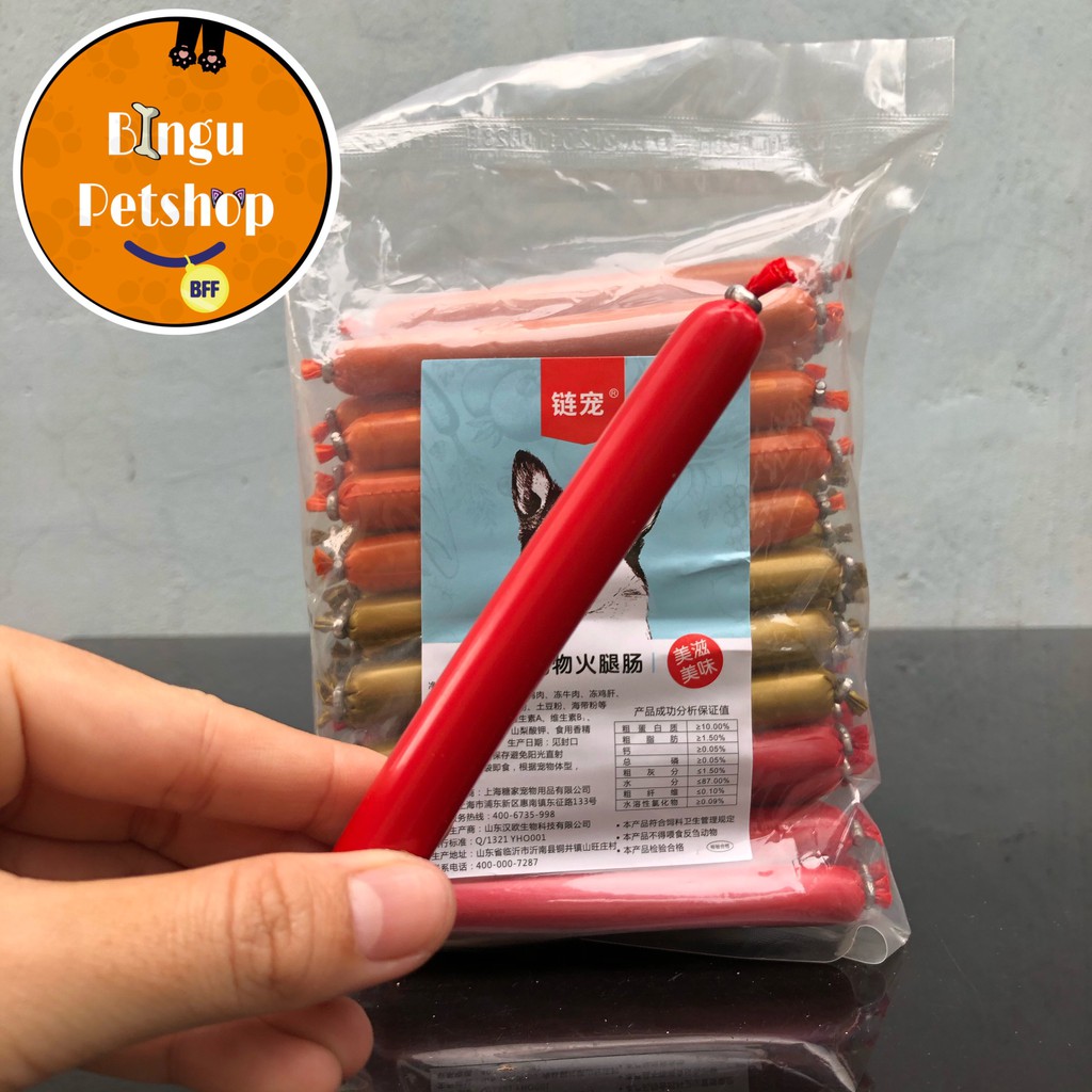 Xúc Xích TAOPAOPET Cho Chó Mèo Hamster Thú Cưng Thức Ăn Dinh Dưỡng Giàu Vitamin, Đạm Bioline 15gram