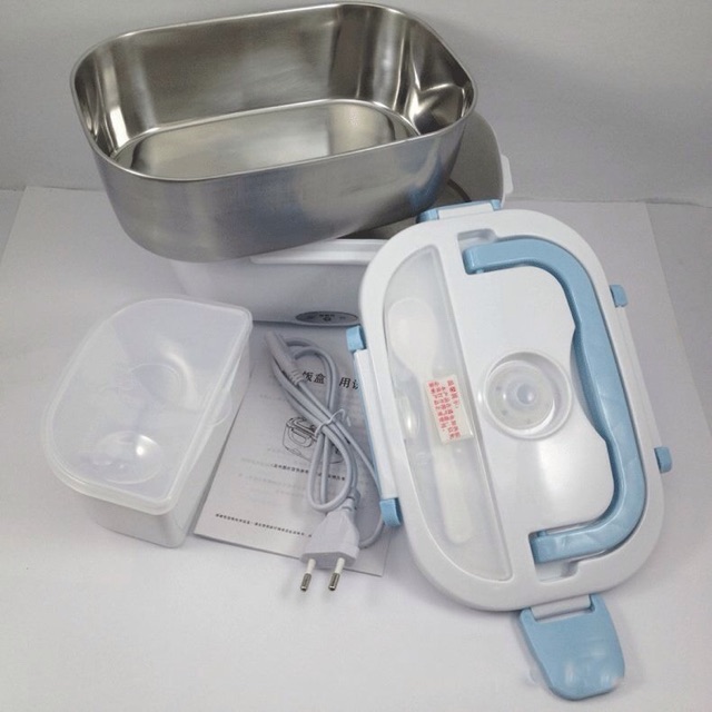 HỘP CƠM CẮM ĐIỆN 2 NGĂN RUỘT INOX TIỆN DỤNG