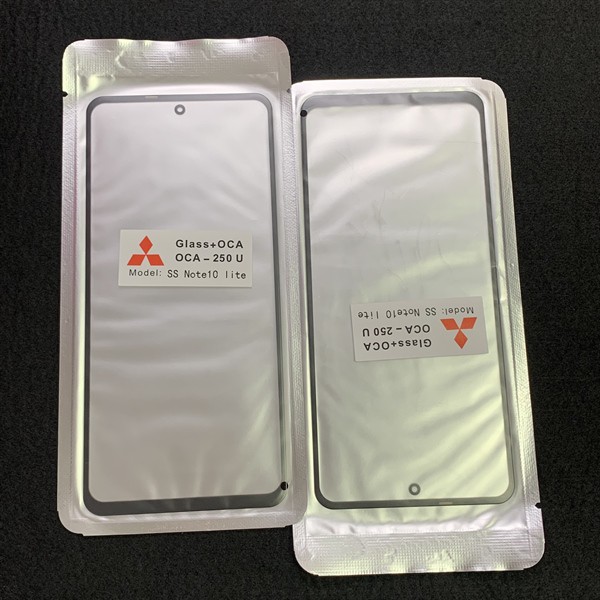 Kính liền keo Samsung Note 10 lite ĐEN