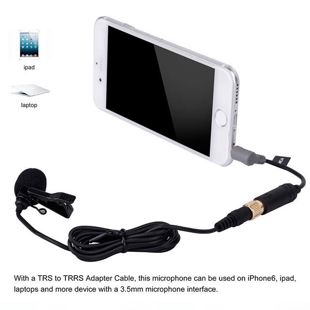 Micro cài áo thu âm cho Transmitter của Senheiser và Sony | Comica Lavalier CVM-M-01 / CVM-M-02