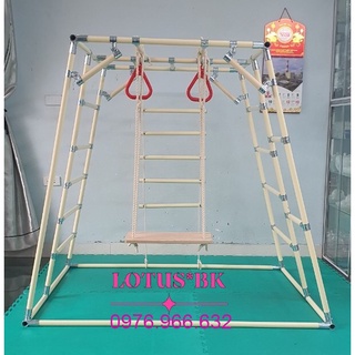 Phụ kiện khung vận động🤾𝐁𝐇 𝟏𝟐 𝐓𝐇𝐀́𝐍𝐆🤾 siêu hot cho bé vận động (thang dây, xích đu, tay đu)