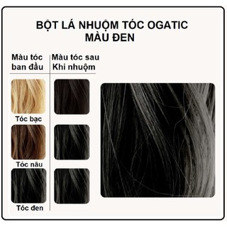 [Rẻ Vô Địch] COMBO 2 HỘP BỘT LÁ NHUỘM TÓC OGATIC ( TẶNG KÈM 1 LƯỢC NHUỘM 20K )