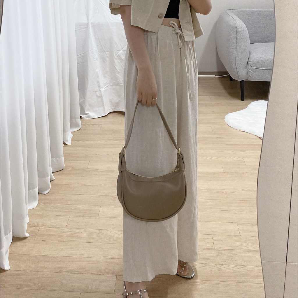 Túi hình bán nguyệt đeo 2 cách với 3 màu tùy chọn thời trang