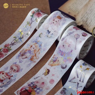 Cuộn Băng Keo Dán Trang Trí Nhật Ký In Chữ Alice Dreams Màu Đồng Dễ Thương