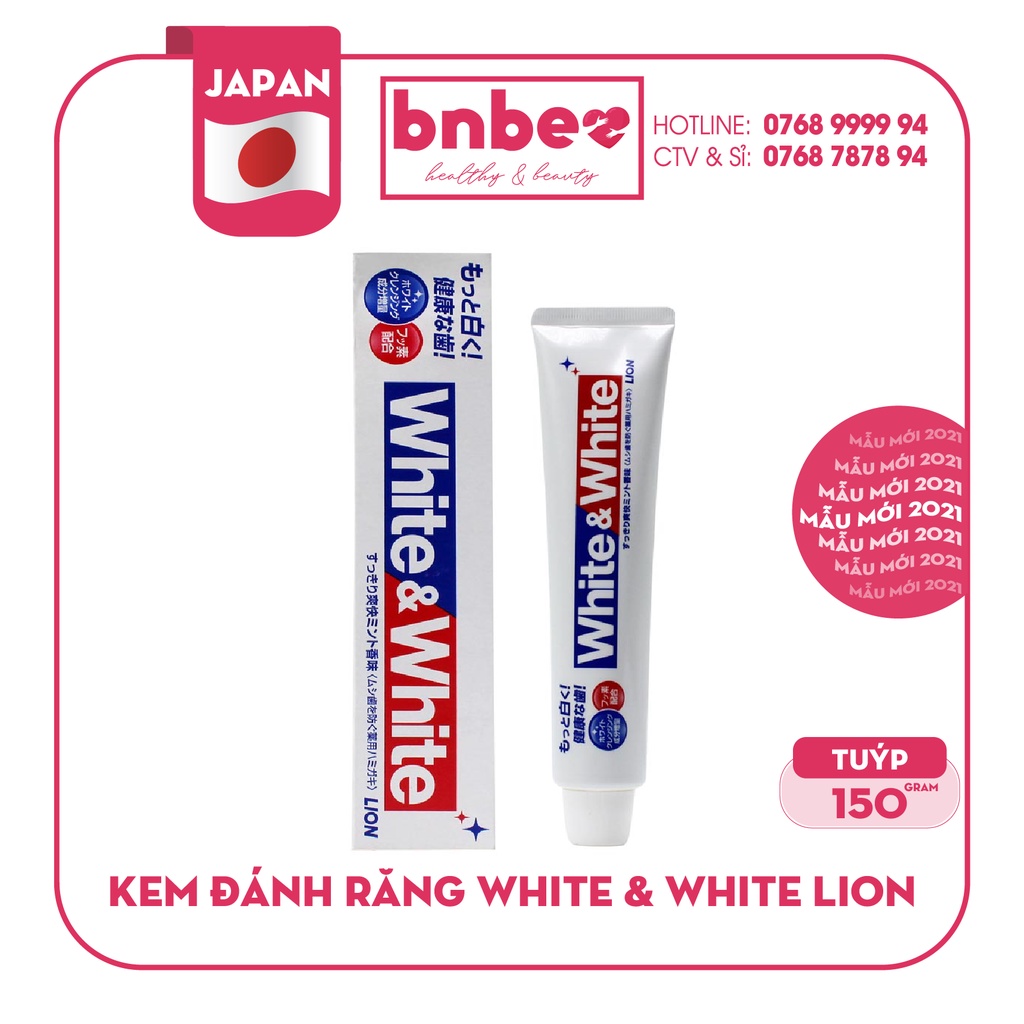 [Giá Hủy Diệt] Kem Đánh Răng WHITE &amp; WHITE LION