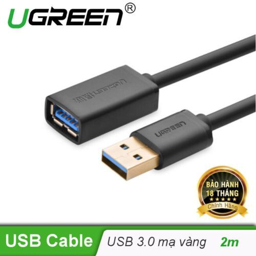 Cáp USB 3.0 nối dài Cao Cấp Mạ Vàng Ugreen 10373 30127 Chính Hãng US129