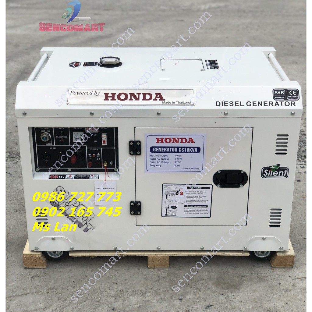 Xả kho máy phát điện honda chạy dầu 10kva chính hãng