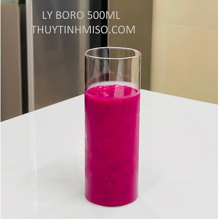 Ly thủy tinh Boro cao cấp 500ml tha hồ chill, chụp hình