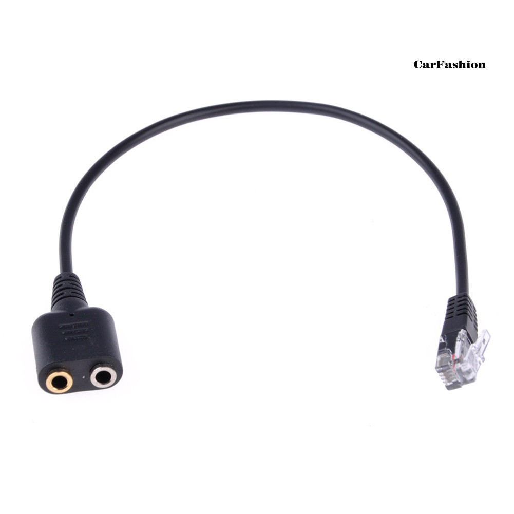 Dây Cáp Chuyển Đổi Âm Thanh Tai Nghe 2 / 3.5mm Sang Rj9 / Rj10 Mic / Tai Nghe Cho Cisco Điện Thoại