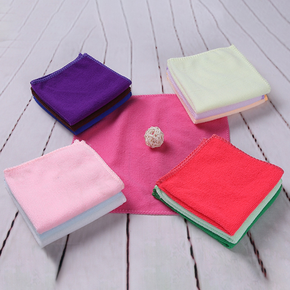 【Buy one get one】1PCS Khăn lau tay hình vuông nhỏ gọn chất liệu sợi cotton màu sắc ngẫu nhiên V3A4