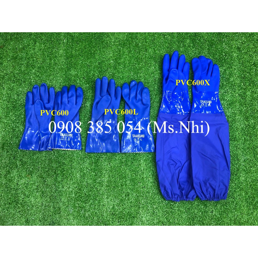 Găng Tay Chống Dầu TAKUMI PVC 600L-  TAKUMI PVC600X- Hàng sẵn